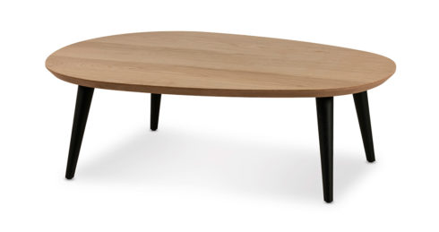 שולחן סלון ביצה 120 ס"מ בגוון אלון טבעי