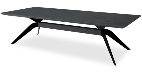 שולחן סלון אוסקר 160 ס"מ בגוון אפור צפחה