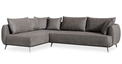 ספה קוברה 300 ס"מ בגוון אפור כהה מילאן