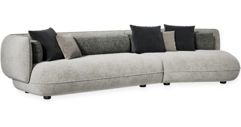 ספה טיבולי ימין בגוון אפור אטלנטיק