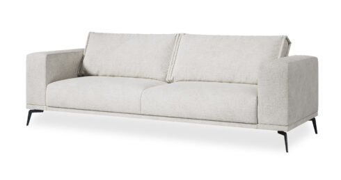 ספה טריסטן 250 ס"מ בגוון קרם לאטה