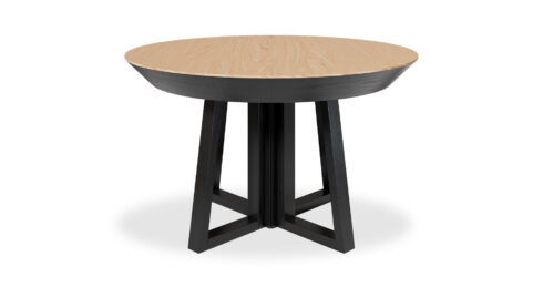 שולחן אוכל קורסיקה, קוטר 120 ס"מ בגוון  טבעי