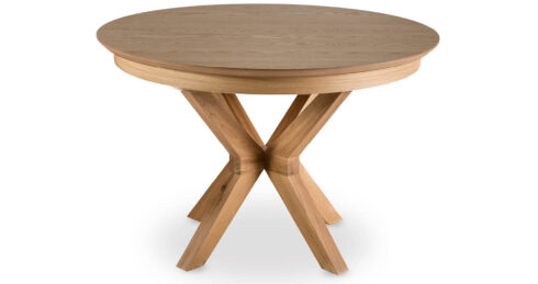 שולחן אוכל רומא נפתח 120 ס"מ בגוון פורניר אלון