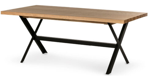 שולחן אוכל פולו נפתח 160 ס"מ בגוון טבעי