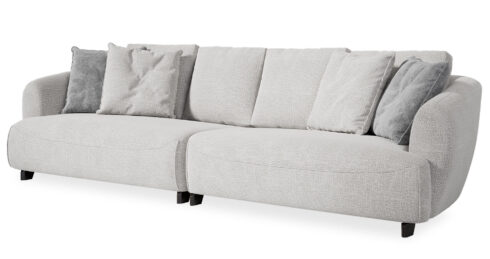 ספה דקוטה 280 ס"מ בגוון אפור גלובאל