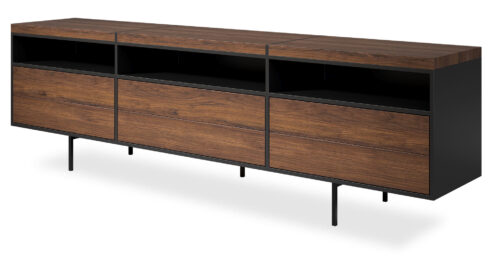 בופה בוסטון 220 ס"מ בגוון אגוז אמריקאי