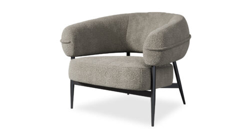 כורסא ספרינג בגוון אפור פלינט