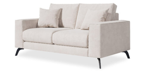 ספה סלוניקי 182 ס"מ בגוון קרם לוגאן