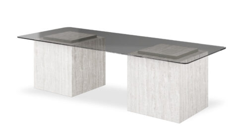 שולחן סלון סקוט 150 ס"מ בגוון טרוורטין 7044