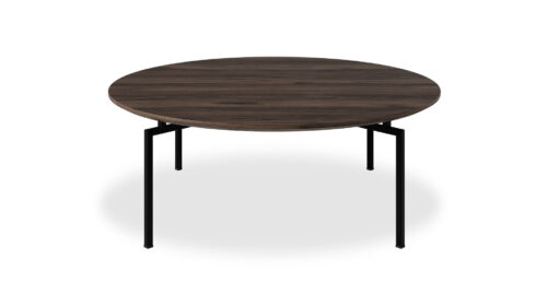 שולחן סלון מרלו קוטר 90 ס"מ פורניר אגוז אמריקאי