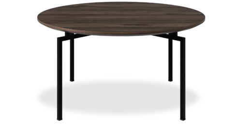 שולחן סלון מרלו קוטר 75 ס"מ פורניר אגוז אמריקאי